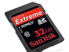 闪迪发布全球最快32GB SDHC存储卡