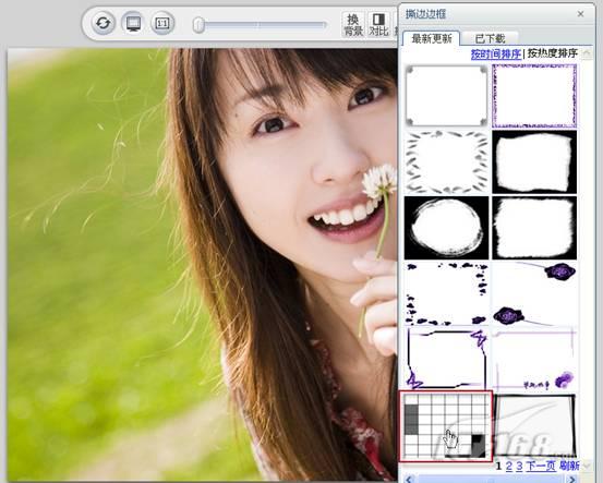 可牛影像快速打造美女窗格效果<em>艺术</em>照