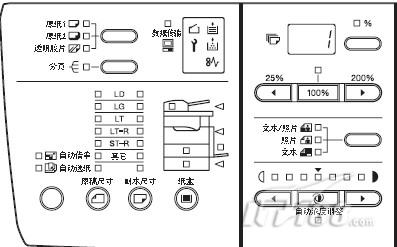 东芝e-studio163控制面板和led显示