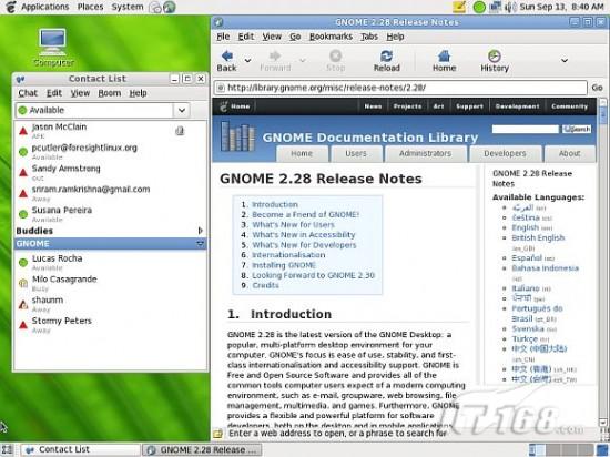 GNOME 2.28默认浏览器采用Webkit内核