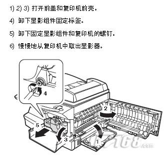 夏普ar-158复印机安装载体