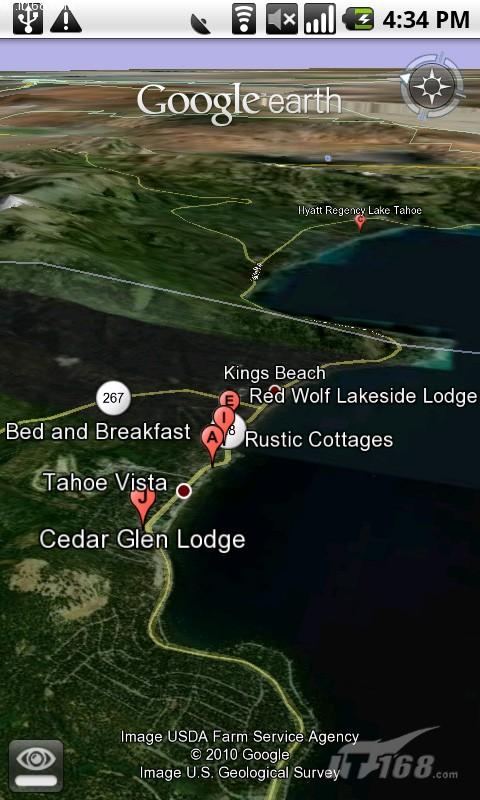 Google Earth为Android 2.1大范围改进