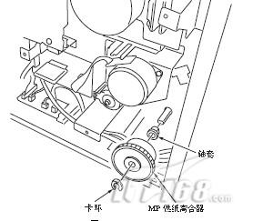 京瓷1635拆卸与重新安装mp供纸搓纸轮